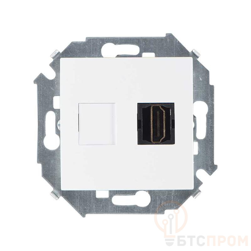 Розетка аудио/видео HDMI СП Simon 15 механизм бел. Simon 1591407-030 фото в каталоге от BTSprom.by  Розетка аудио/видео HDMI СП Simon 15 механизм бел. Simon 1591407-030 фото в каталоге от BTSprom.by