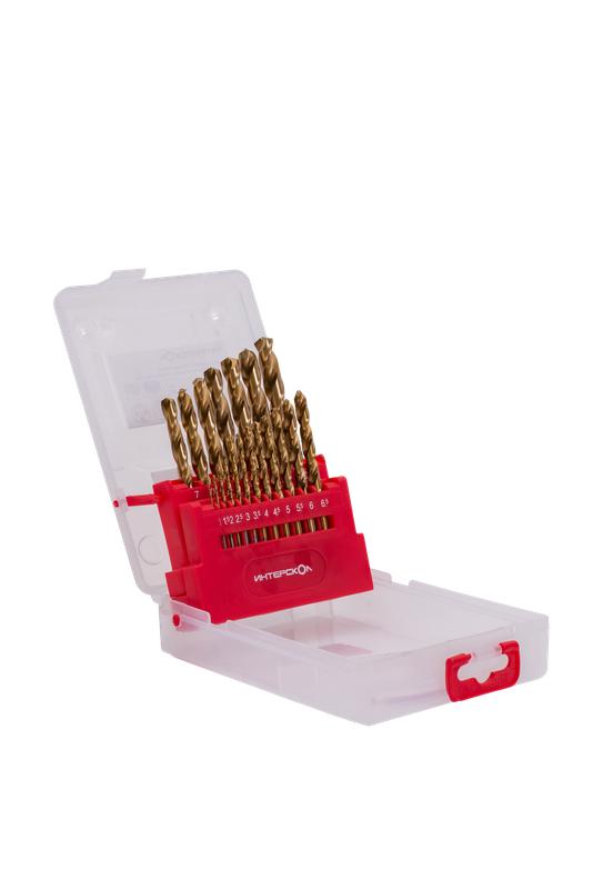  Набор сверел по металлу из быстрорежущей стали HSS-TiN (19шт) ИНТЕРСКОЛ 18301.019 фото в каталоге от BTSprom.by