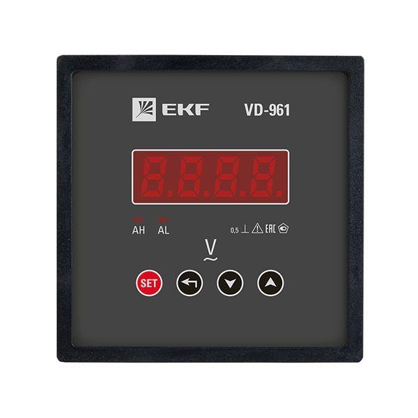  Вольтметр цифровой VD-961 на панель 96х96 однофазный EKF vd-961 фото в каталоге от BTSprom.by