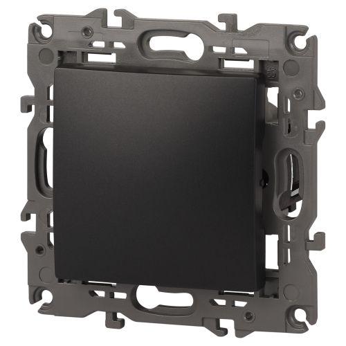  Выключатель 1-кл. СП Elegance 14-1101-05 10А IP20 250В 10AX механизм антрацит Эра Б0034212 фото в каталоге от BTSprom.by