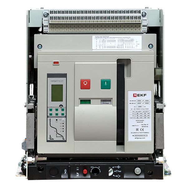  Выключатель автоматический 3п 2000/2000А 85кА ВА-45 выкатной v2 EKF mccb45-2000-2000v-v2 фото в каталоге от BTSprom.by