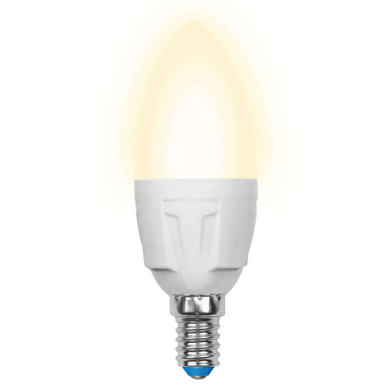 лампа светодиодная led-c37 7w/ww/e14/fr plp01wh яркая 7вт свеча матовая 3000к тепл. бел. e14 (упак. картон) uniel ul-00002413 от BTSprom.by
