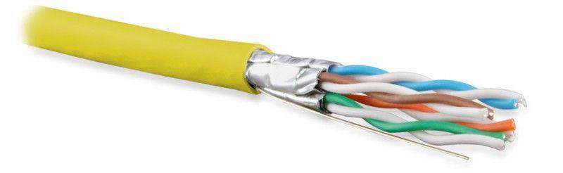 кабель витая пара u/ftp кат.6a (10gbe) 4 пары 23 awg ож solid кажд. пара в экране без общего экрана нг(а)-hf -20град.c-+60град.c uftp4-c6a-s23-in-lszh-yl-500 желт. (уп.500м) hyperline 445111 от BTSprom.by