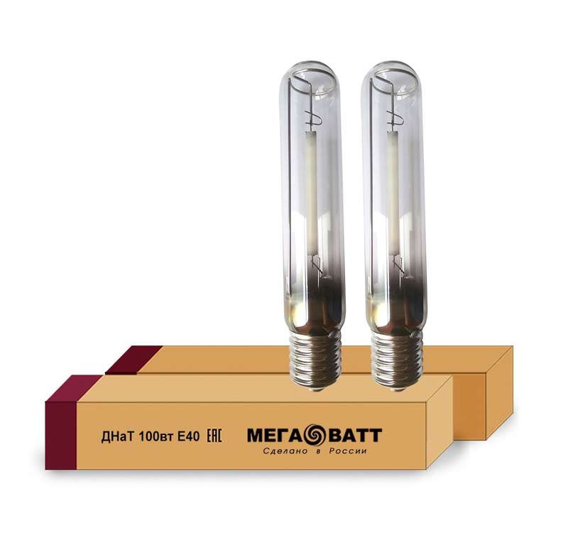 лампа газоразрядная натриевая днат 100 e40 (25) мегаватт 02928 от BTSprom.by