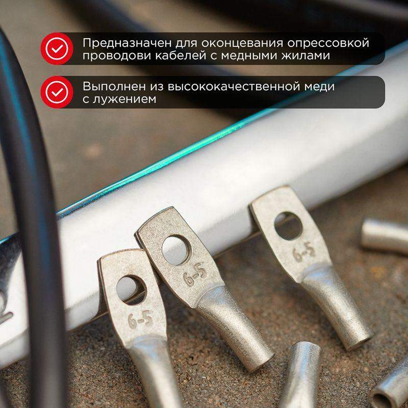  Наконечник ТМЛ 6-5-4 Rexant 07-5305 фото в каталоге от BTSprom.by