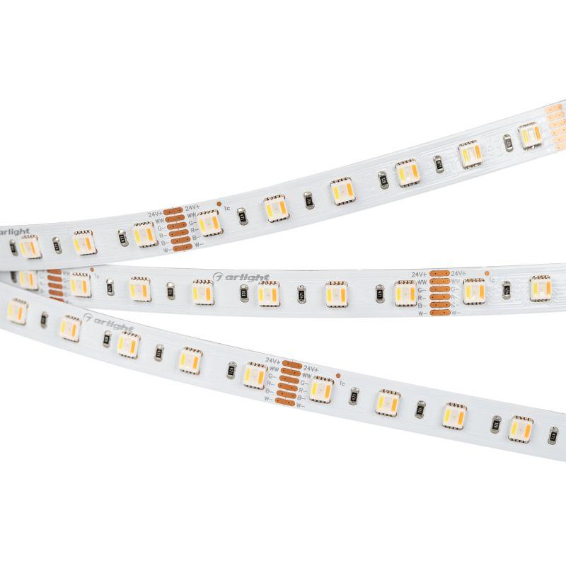 лента светодиодная rt-b60-12mm 24v rgbw-mix-5-in-1 20вт/м ip20 5060 открыт. измен. цветов. темпер. (уп.5м) arlight 026363(2) от BTSprom.by