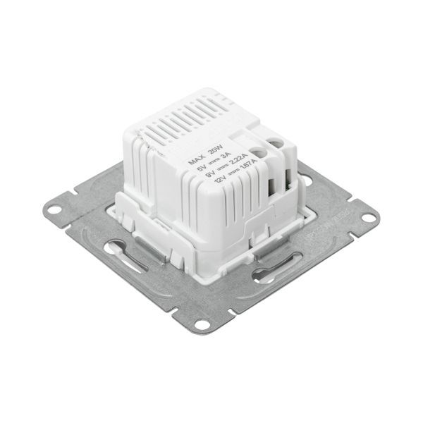  Розетка 2-м СП Эпика USB-C механизм бел. EKF UP1-SOW-2USBC фото в каталоге от BTSprom.by