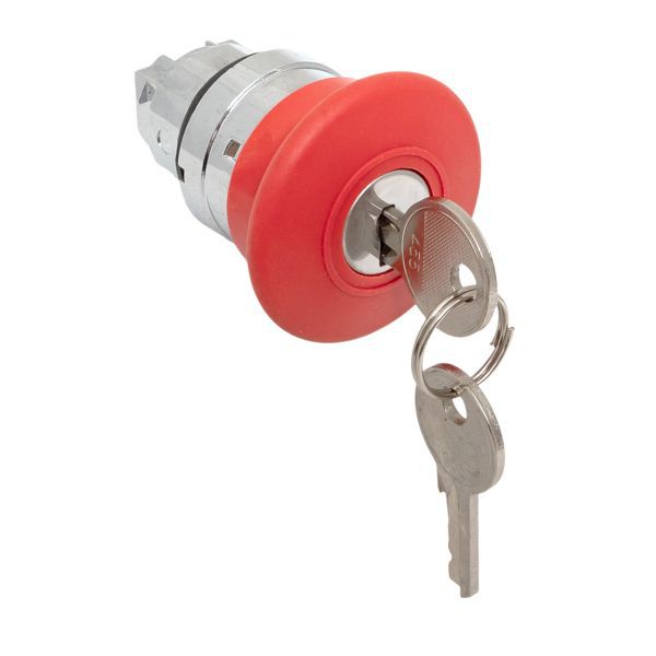  Механизм кнопки исполнительный XB4 "Грибок" поворотн. с фиксацией с замком красн. PROxima EKF XB4BA1F-R фото в каталоге от BTSprom.by