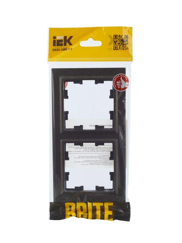  Рамка 2-м BRITE РУ-2-БрТБ бронза IEK BR-M22-K45 фото в каталоге от BTSprom.by