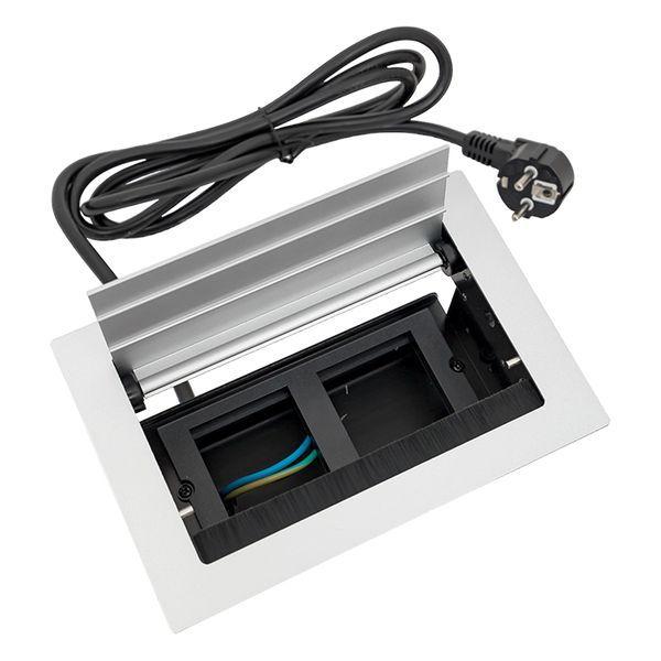  Лючок встраиваемый настольный 4 модуля C-Line EKF cl-vnl-4-s фото в каталоге от BTSprom.by