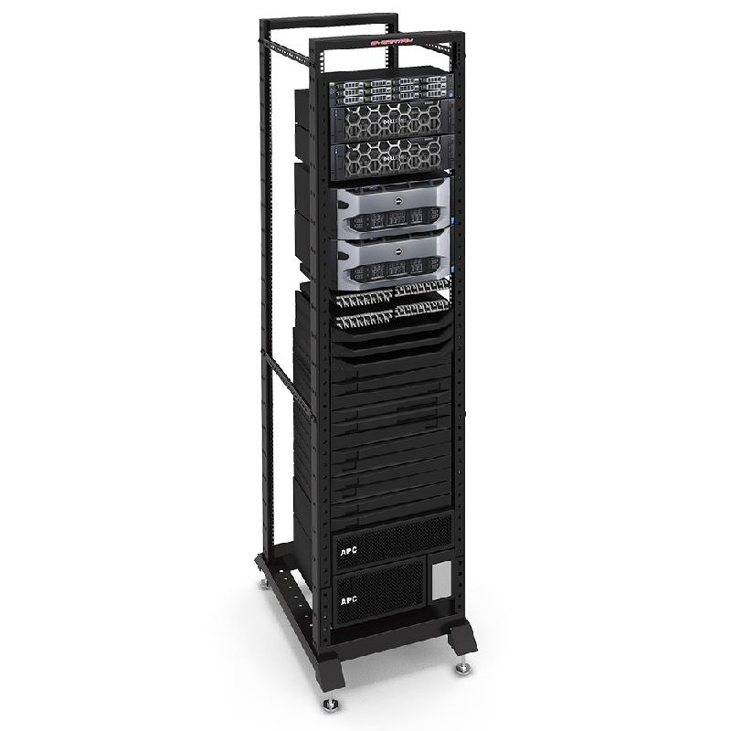 стойка серверная открытая 42u 533х800х1928мм двухрамная ral 9004 черн. sysmatrix gr 6842.900 от BTSprom.by