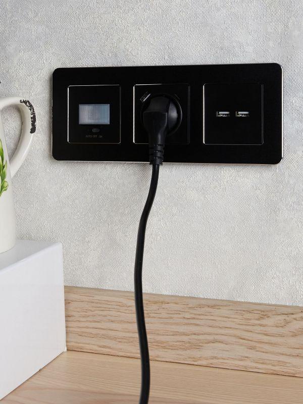  Датчик движения BRITE ДС10-1-БрЧ механизм черн. IEK BR-MS10-N-150-05-K02 фото в каталоге от BTSprom.by