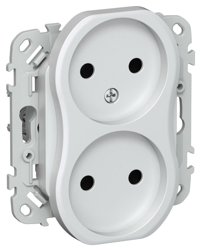 розетка 2-м сп flite рс02-0-флж 10а без заземл. без защ. шторок механизм жемчуж. iek fi-r20-10-k36 от BTSprom.by
