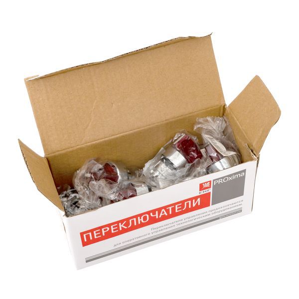  Механизм переключателя исполнительный ХB4 красн. на 2 положения с фиксацией с подсветкой с короткой ручкой PROxima EKF XB4BD2FL-R фото в каталоге от BTSprom.by