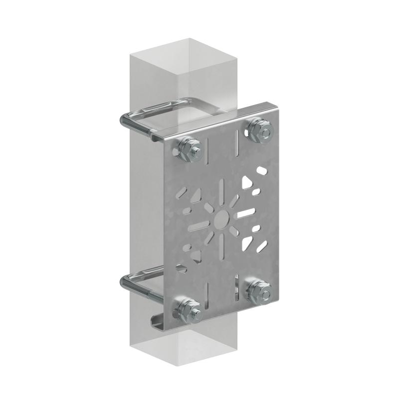 Комплект крепления перфорир. монтажн. пластины к опорам ограждения 60х60мм HD КМ LO67948 от BTSprom.by