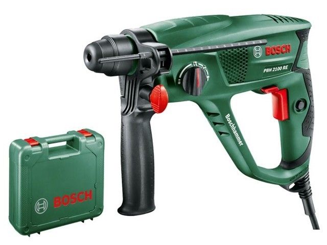 перфоратор bosch pbh 2100 re в чем. (550 вт, 1.7 дж, 3 реж., патрон sds-plus, вес 2.2 кг) 06033a9320 от BTSprom.by