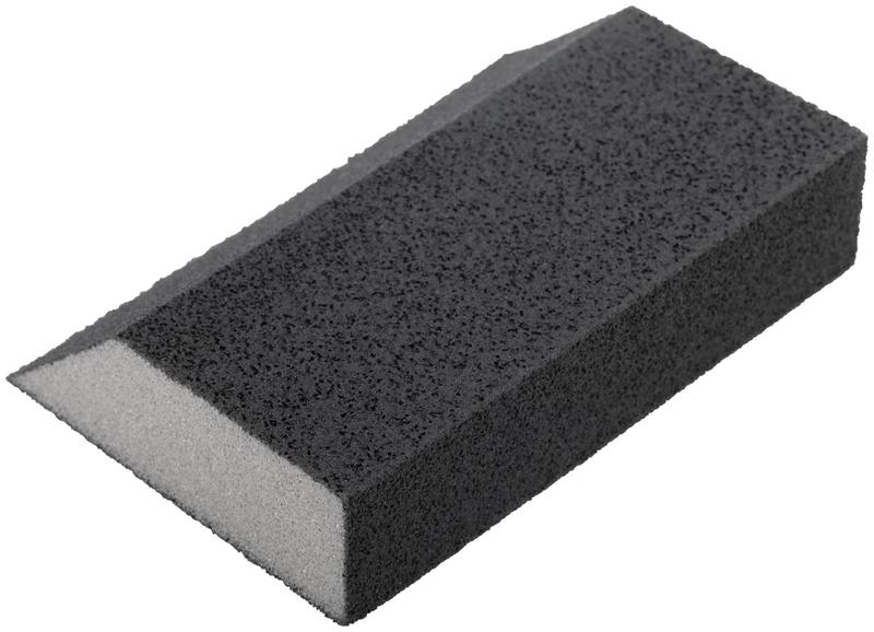  Губка шлифовальная угловая 100х70х25мм Р 120 средняя жесткость алюм./оксидная FIT 38374 фото в каталоге от BTSprom.by