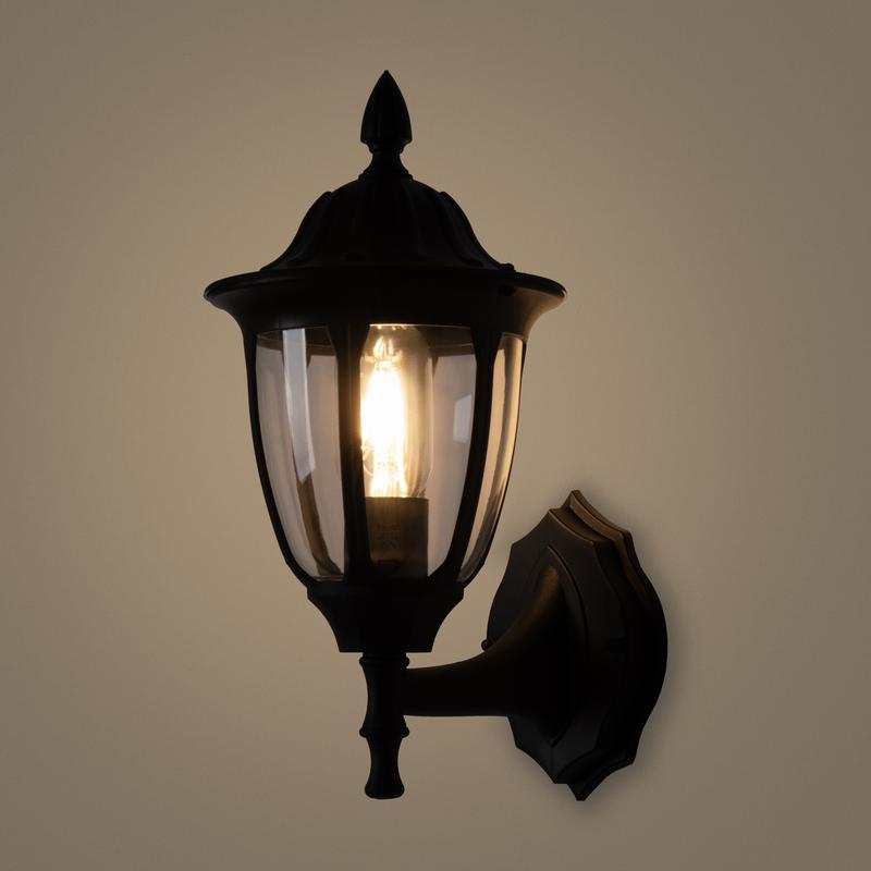  Светильник Frak 1х13Вт E27 IP44 бра настен. Voltega VGL7305WL-01B фото в каталоге от BTSprom.by