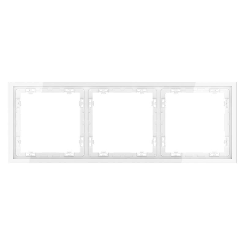 рамка 3-м s70 пластик. бел. глянцевый voltum vls100301 от BTSprom.by