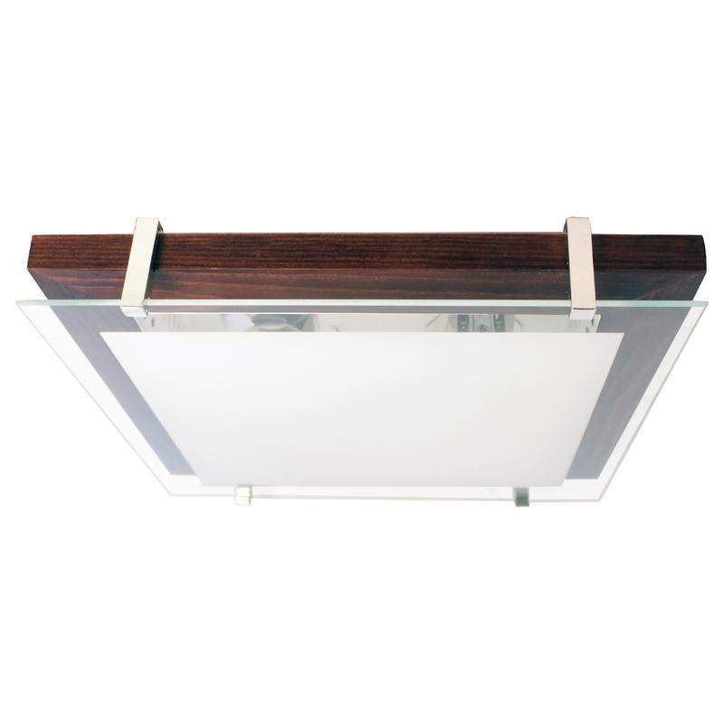 светильник нпб 09-2х40-001 "полесье" 300х300 м94 40вт e27 ip20 бел./корпус вишня/держатель хром (инд. упак.) элетех 1005205888 от BTSprom.by