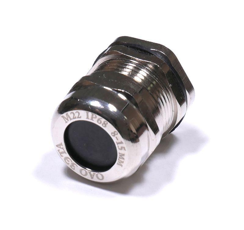 ввод кабельный м22 ip68 d8-15мм латунь гофроматик zeta30113 от BTSprom.by