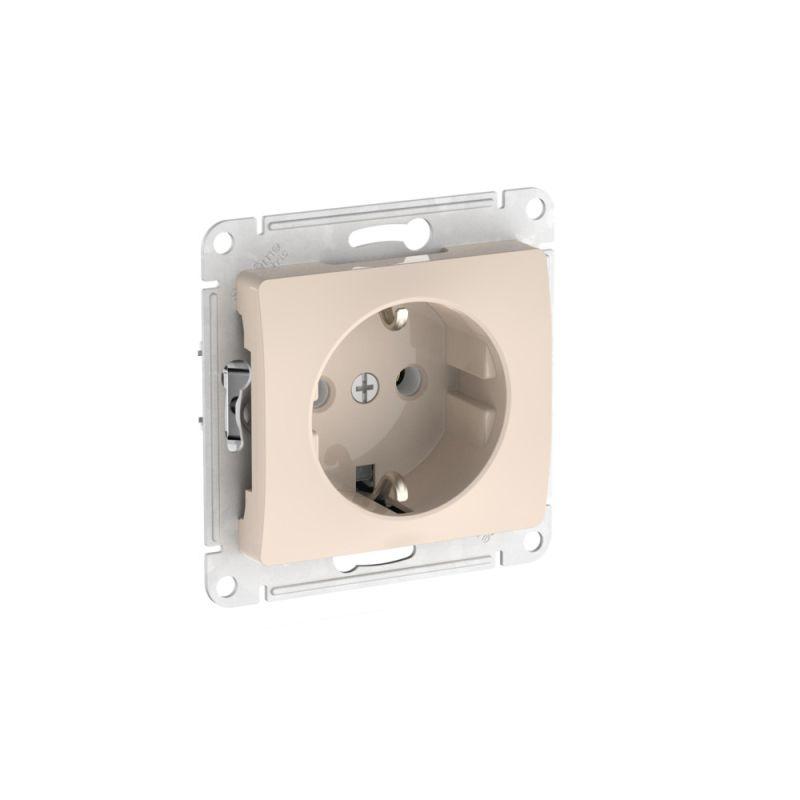 розетка glossa 16а с заземл. быстрозажим. клем. механизм беж. se gsl000243s от BTSprom.by