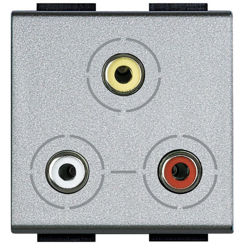 разъем 3хrca livinglight алюм. leg btc nt4283 от BTSprom.by