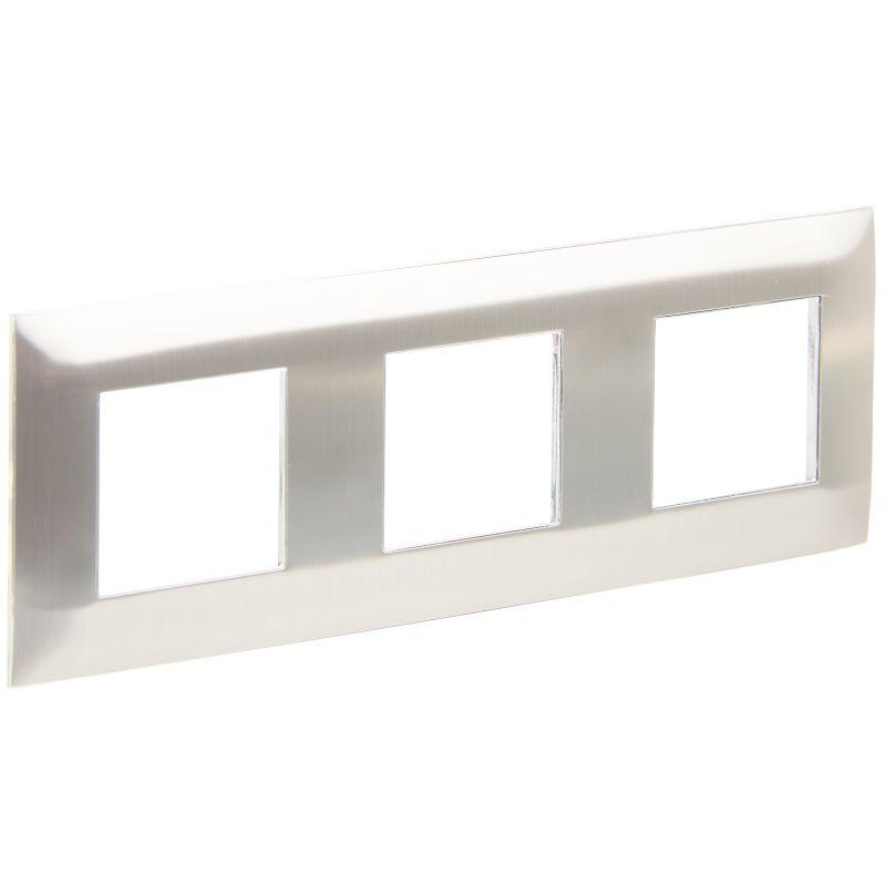 рамка 3-м skandy sk-f33n металл никель iek sk-m32-m-k50 от BTSprom.by