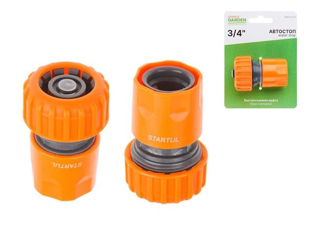 муфта быстросъемная 3/4" с автостоп. startul garden (st6011-5-3/4) st6011-5-3/4 от BTSprom.by