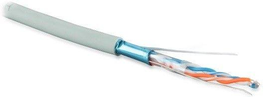 кабель витая пара f/utp кат.5 2 пары 24 awg ож solid экран-фольга lszh нг(с)-hf -40град.c-+60град.c futp2-c5-s24-in-lszh-gy-500 сер. (уп.500м) hyperline 41479 от BTSprom.by