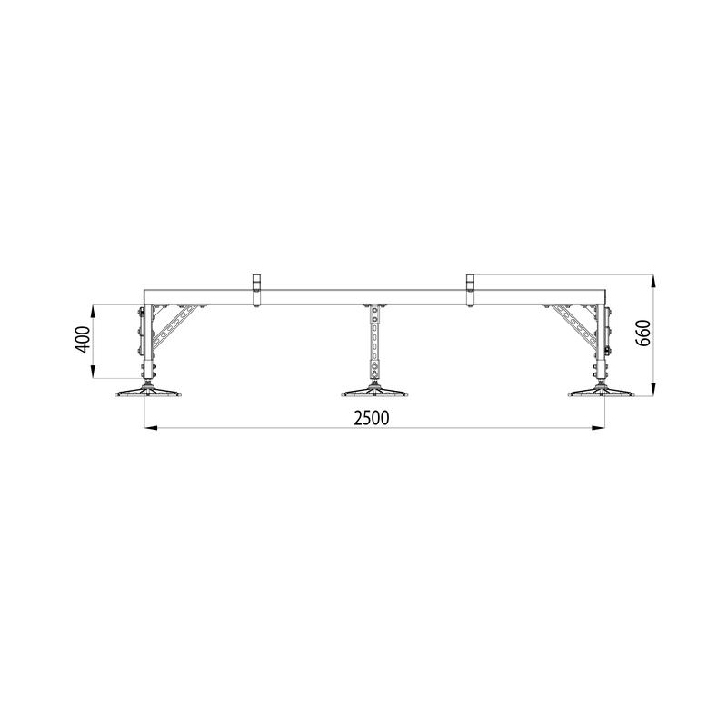  Конструкция опорная для установки оборудования TECHNORAPTOR FOOT 2500х3000 тип 1 HD КМ TR0255 фото в каталоге от BTSprom.by