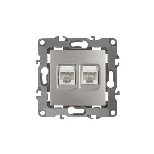 розетка компьютерная 2-м эра12 rj45 12-3108-15 перламутр эра б0019357 от BTSprom.by