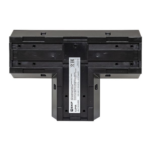  Коннектор фигурный для светодиод. линейных светильников ДБО-T 10Вт 4000К IP20 черн. LUMA EKF LBL-T-10-B-4000 фото в каталоге от BTSprom.by