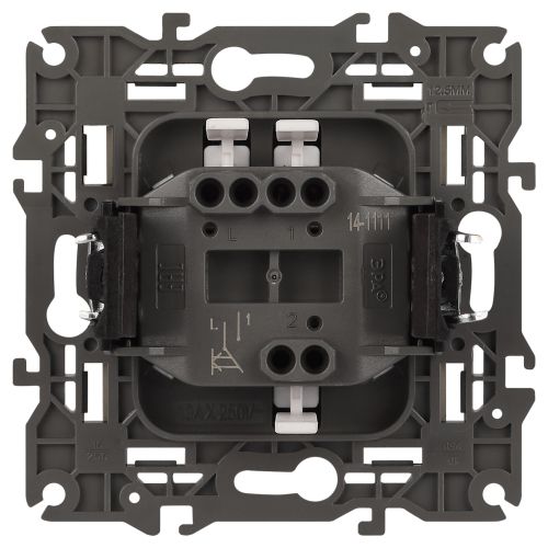  Кнопка Elegance 250В 10АХ титан 14-1111-16 Эра Б0065812 фото в каталоге от BTSprom.by