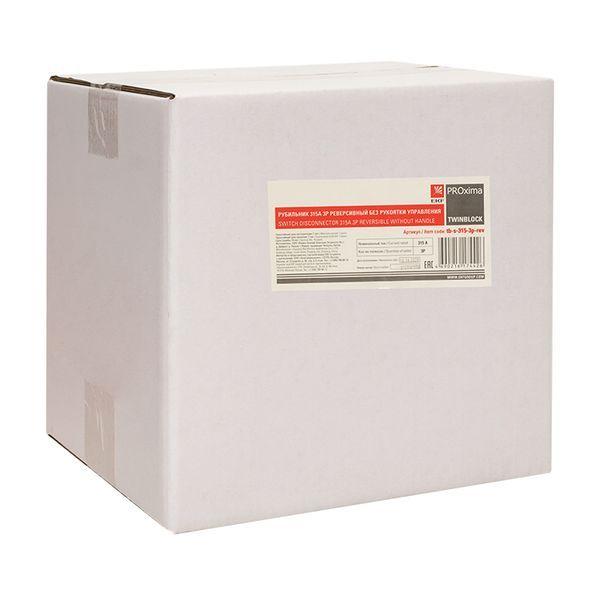  Рубильник 3п 315А реверсивный без рукоятки управления TwinBlock EKF tb-s-315-3p-rev фото в каталоге от BTSprom.by