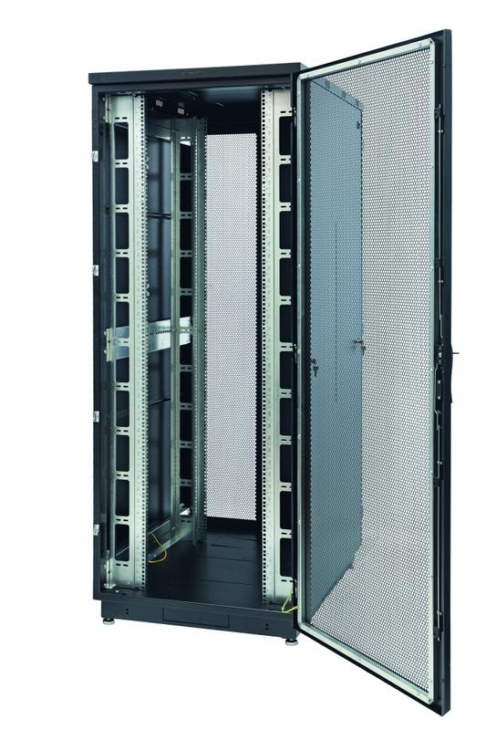 шкаф racknet s3000 47u 800х800 передн. дверь перфорир. одностворчат.; задн. дверь перфорир. двухстворчат. черн. eurolan 60f-47-88-34bl от BTSprom.by