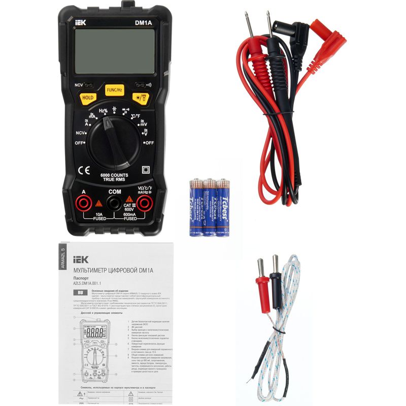  Мультиметр цифровой DM1A ARMA2L 5 IEK A2L5-DM11-01 фото в каталоге от BTSprom.by