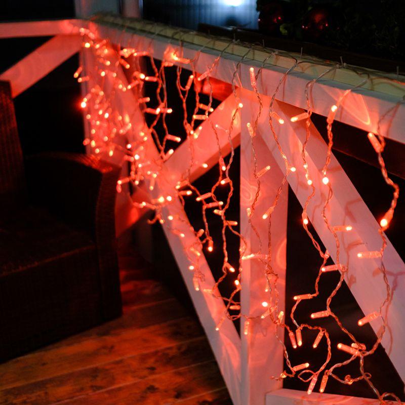  Гирлянда светодиодная "Светодиодный Дождь" 2х0.8м 160LED красн. 10Вт 230В IP65 провод прозр. Neon-Night 235-102 фото в каталоге от BTSprom.by