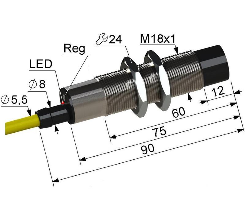 выключатель бесконтактный ps1-18m90-15n51-z (вб1.18м.90.10.1.1.z) мега-к a8010-t200056882 от BTSprom.by