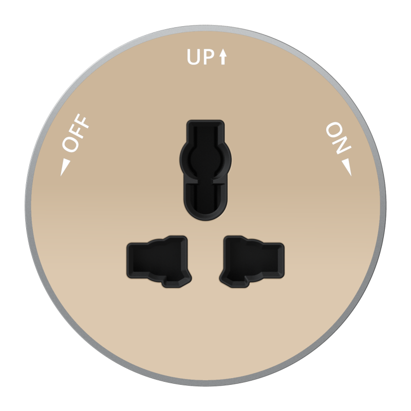 розетка multitrack 13а 250в универс. круглая тип mtk13 песочн. se mtk13002p от BTSprom.by
