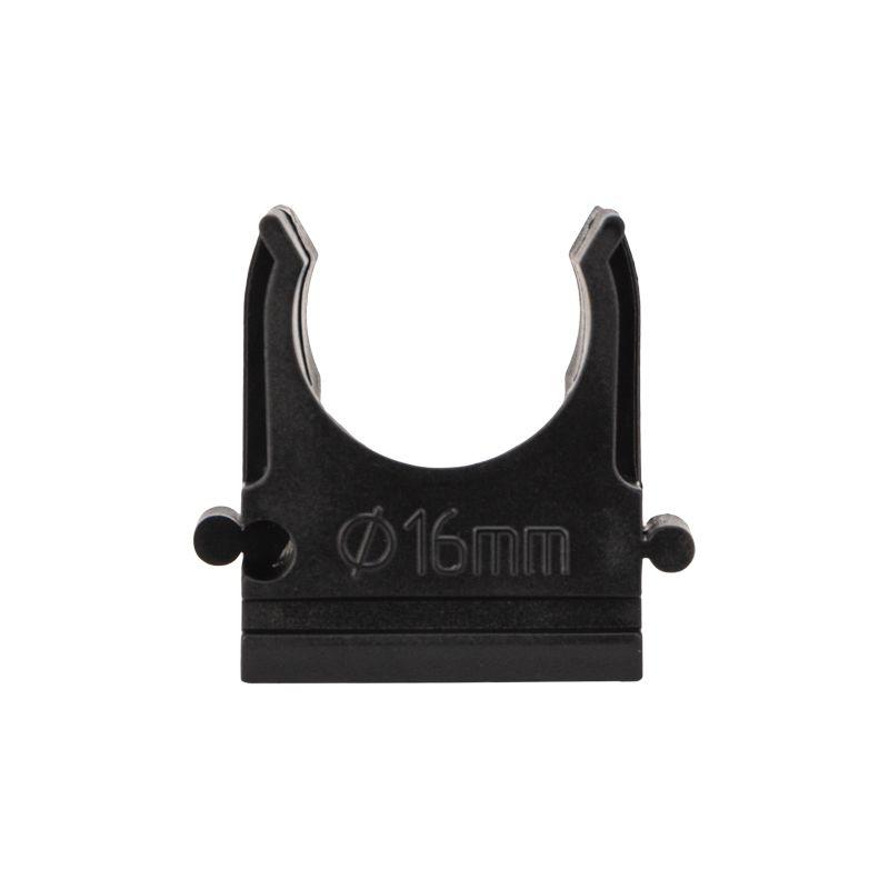  Держатель для труб (клипса) d16мм черн. (уп.100шт) Rexant 28-0116-3 фото в каталоге от BTSprom.by