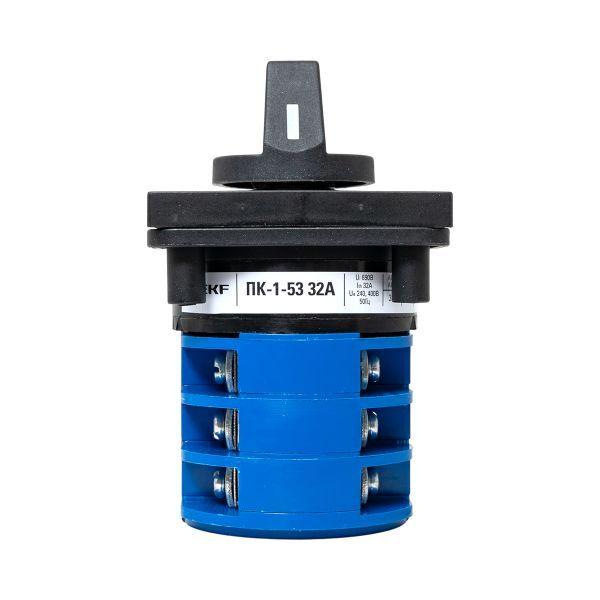  Переключатель кулачковый ПК-1-53 3П 32А "1-2" EKF pk-1-53-32 фото в каталоге от BTSprom.by