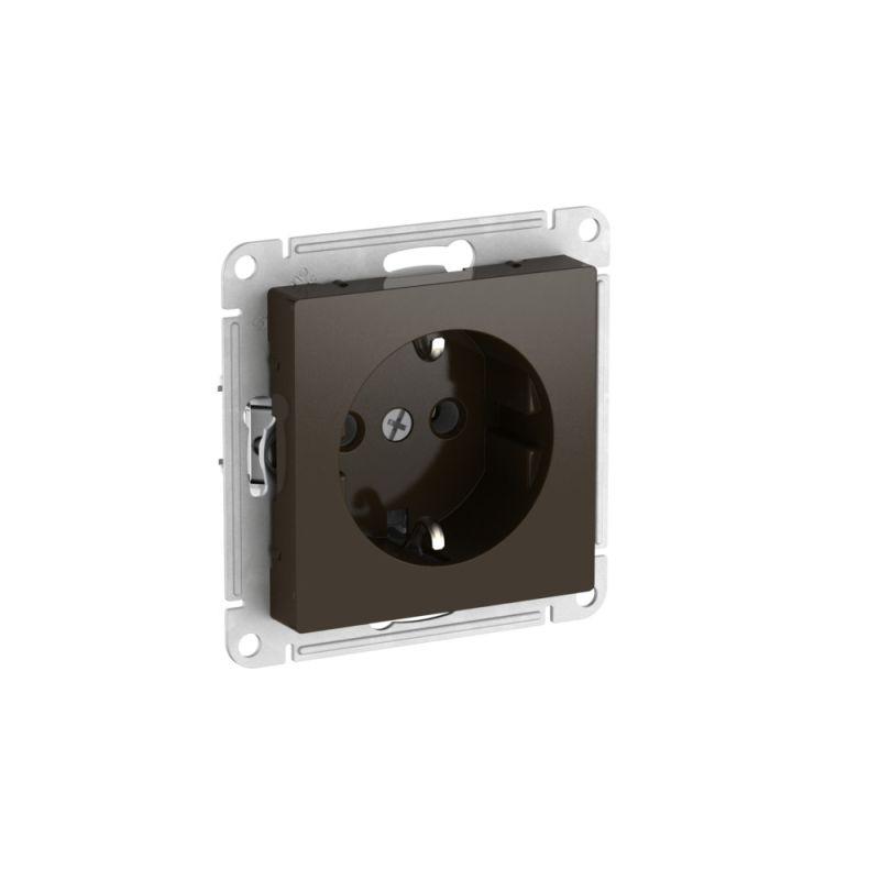 розетка atlasdesign 16а с заземл. быстрозажим. клем. механизм мокко se atn000643s от BTSprom.by