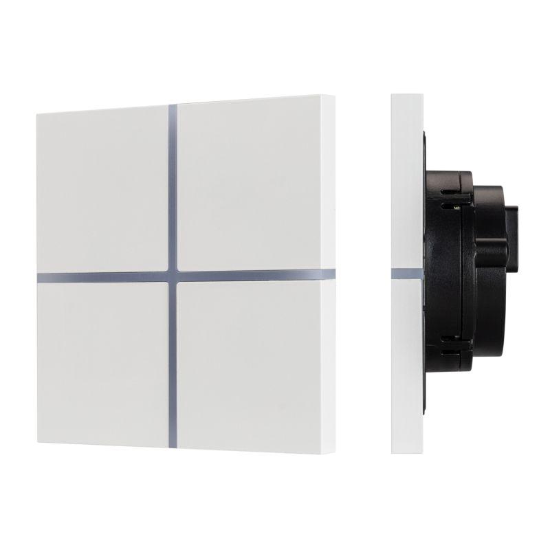 панель сенсорная knx-304-13-in white (bus frameless) (ip20 металл) intelligent arlight 038310 от BTSprom.by