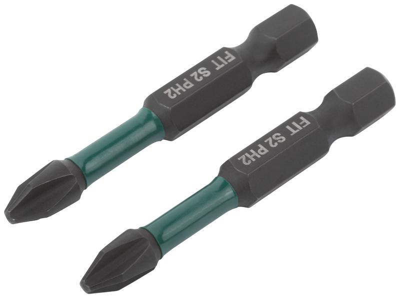  Набор бит кованые ударные сталь S2 односторонние 50мм PH2 профи блистер (уп.2шт) FIT 57481 фото в каталоге от BTSprom.by