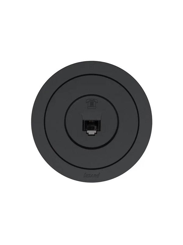  Розетка телефонная СП OSEN RJ11 евро механизм черн. бархат LEZARD 743-4288-137 фото в каталоге от BTSprom.by