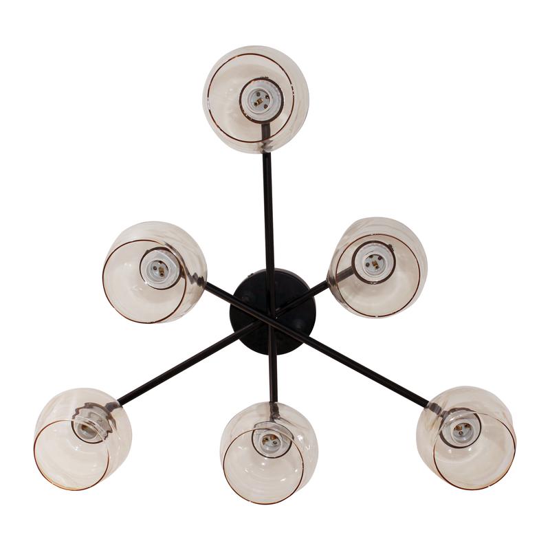  Светильник 11271В-4/6 (Плафон 8268) НПБ 01-6х60-118 Е27 ИУ черн. Элетех 1005404860 фото в каталоге от BTSprom.by