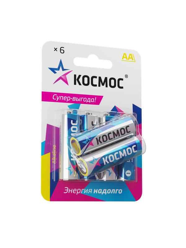 элемент питания алкалиновый aa/lr6 bp-6 (блист.6шт) космос koclr6bl6 от BTSprom.by