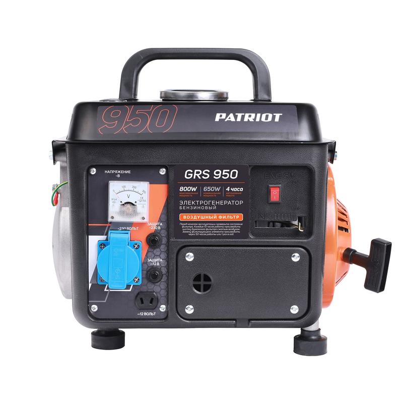 бензогенератор grs 950 patriot 476102219 от BTSprom.by