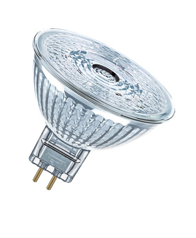 лампа светодиодная led star mr16 8вт прозрачная 4000к нейтр. бел. gu5.3 621лм 12в угол пучка 36град. (замена 50вт) osram 4058075433786 от BTSprom.by